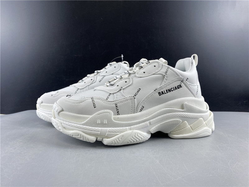 Ba*len*cia*ga triple s sneakers (white with logo) 524039 w06e2 2021