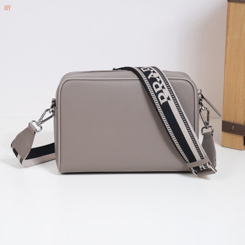 Pra*a saffiano leather shoulder bag