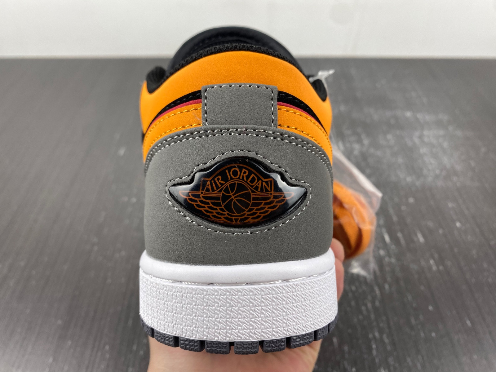 Air Jordan 1 Low Light Graphite Vivid Orange FN7308-008