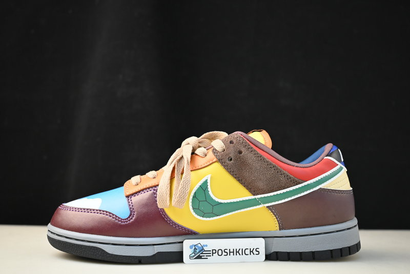 nike dunk low "what the S*per mario" custom dh0952 100