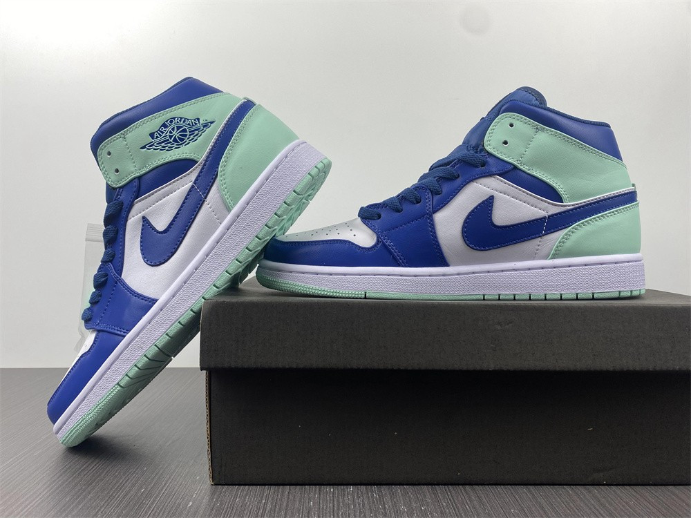 Air Jordan 1 Mid GS "Blue Mint" 554725-413
