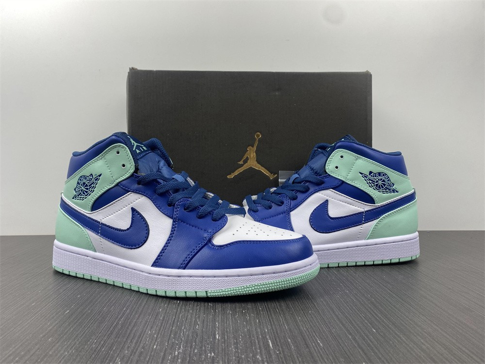 Air Jordan 1 Mid GS "Blue Mint" 554725-413