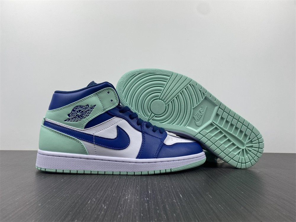 Air Jordan 1 Mid GS "Blue Mint" 554725-413