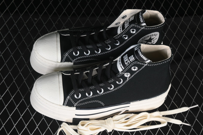 RICK 0WENS DRKSHDW X CONVERSE CHUCK 70 BLACK/WHITE