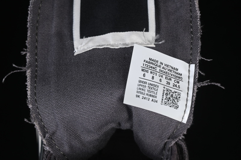 RICK OWENS DRKSHDW X CONVERSE CHUCK 70 GREY/WHITE