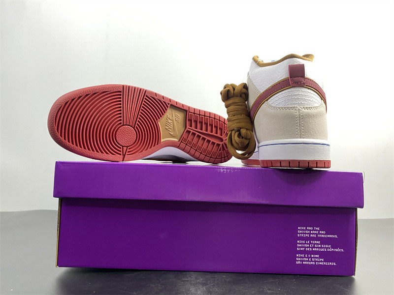 NIKE SB DUNK HIGH SAIL BRIGHT CRIMSON CV9499-100