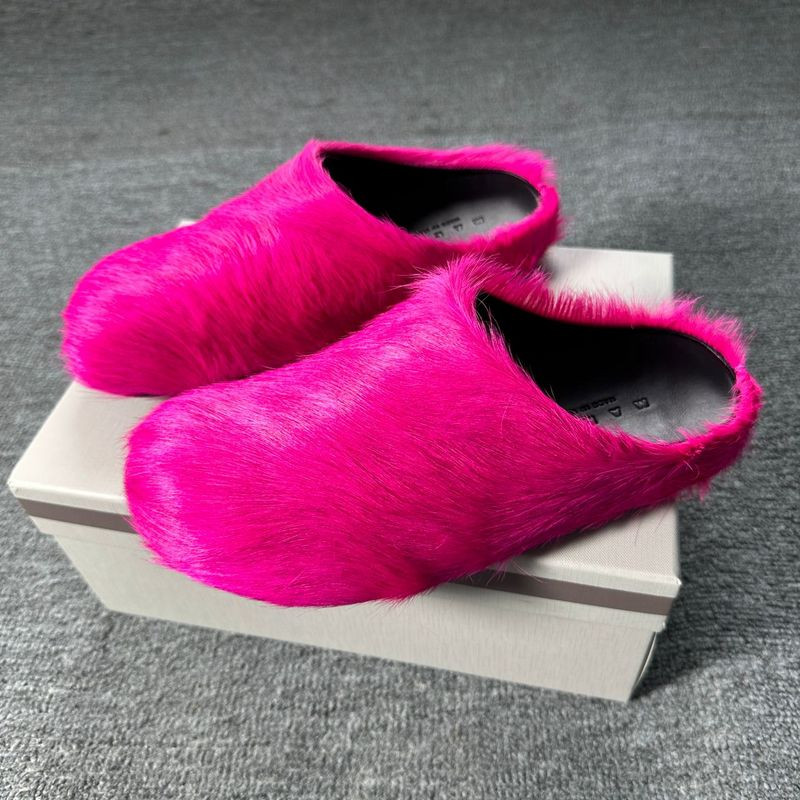 MARNI PINK FUSSBETT SABOT LOAFERS