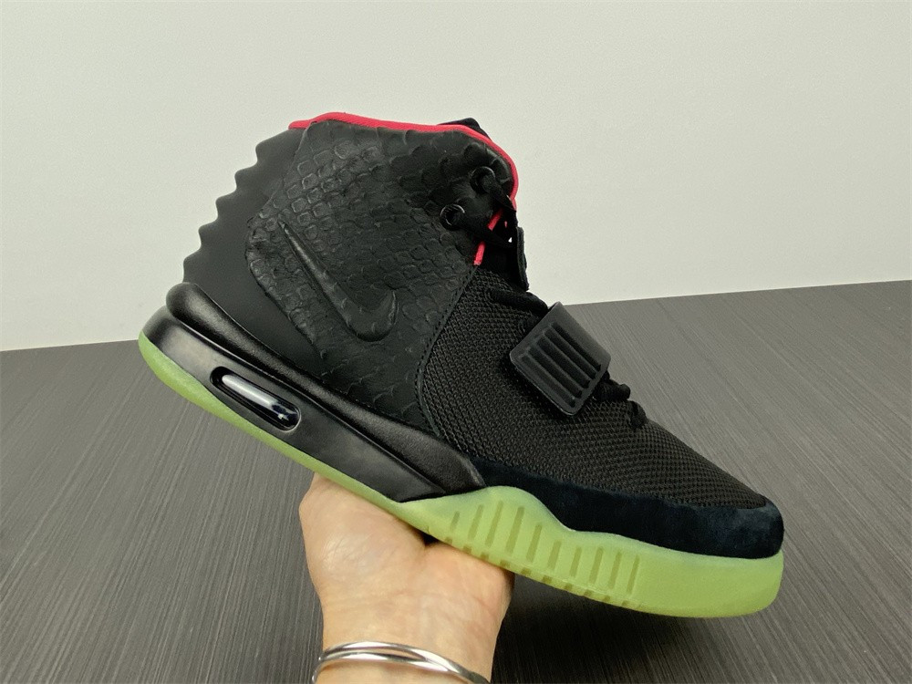 nike air Y**zy 2 “solar red” black mens 508214-006