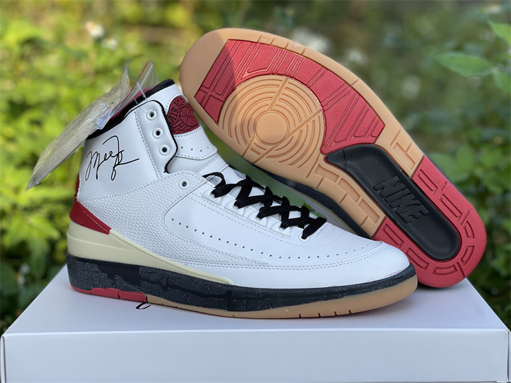OW X AIR JORDAN 2 HIGH RED DJ4375-101