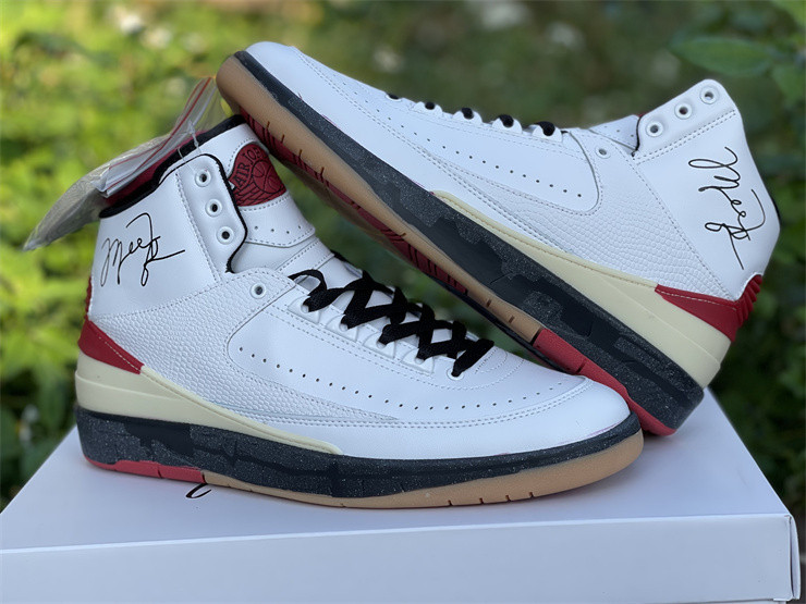 OW X AIR JORDAN 2 HIGH RED DJ4375-101