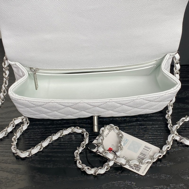 Ch**el - mini rectangular top handle classic flap bag