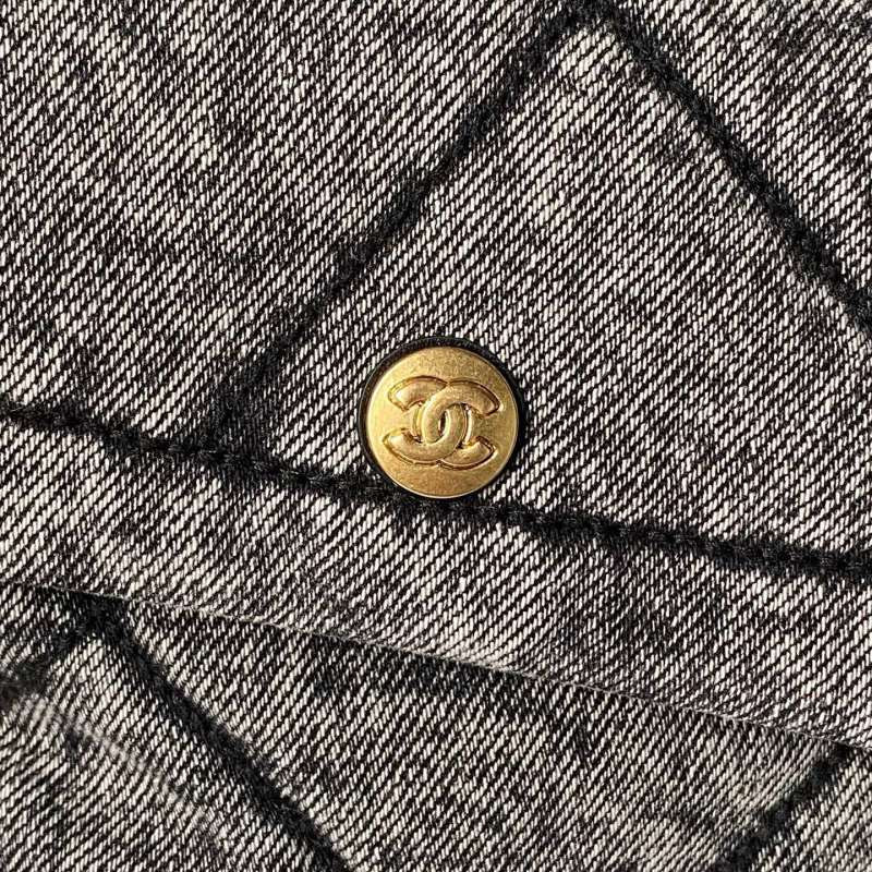 Ch**el shopping bag in shiny lambskin (as5740)