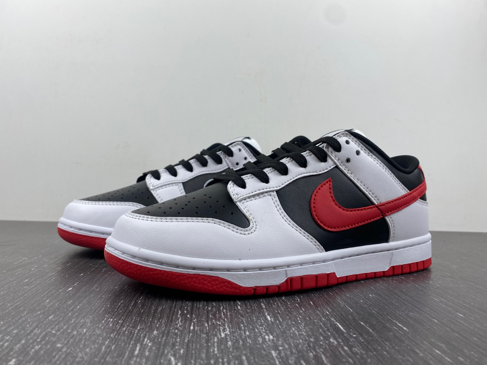 Nike Dunk Low White University Red Black FD9762-061