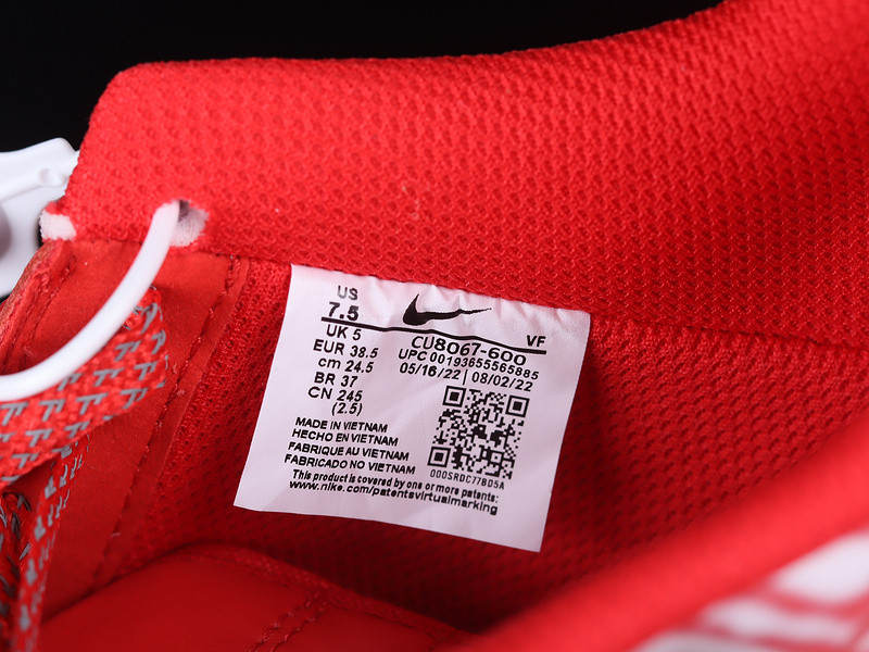 AIR FORCE 1 LOW RED SKELETON RED/RED/WHITE CU8067-600