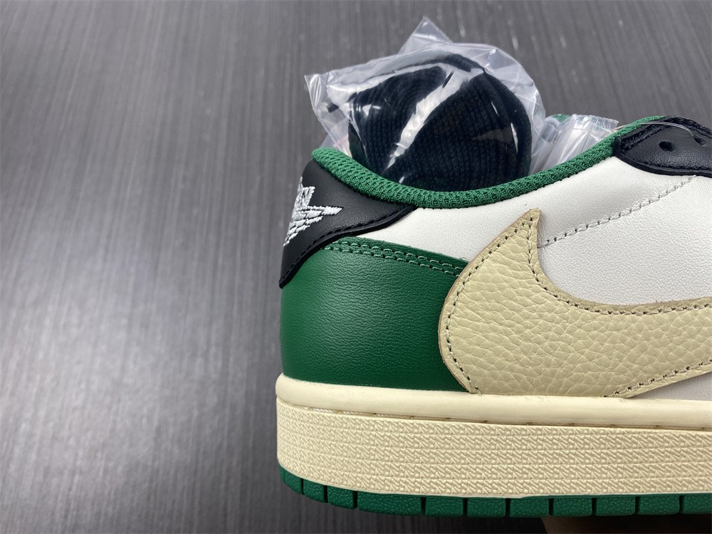 Fragment Design x Travis Scott x Air Jordan 1 Retro Low Green Black White DM7866-128