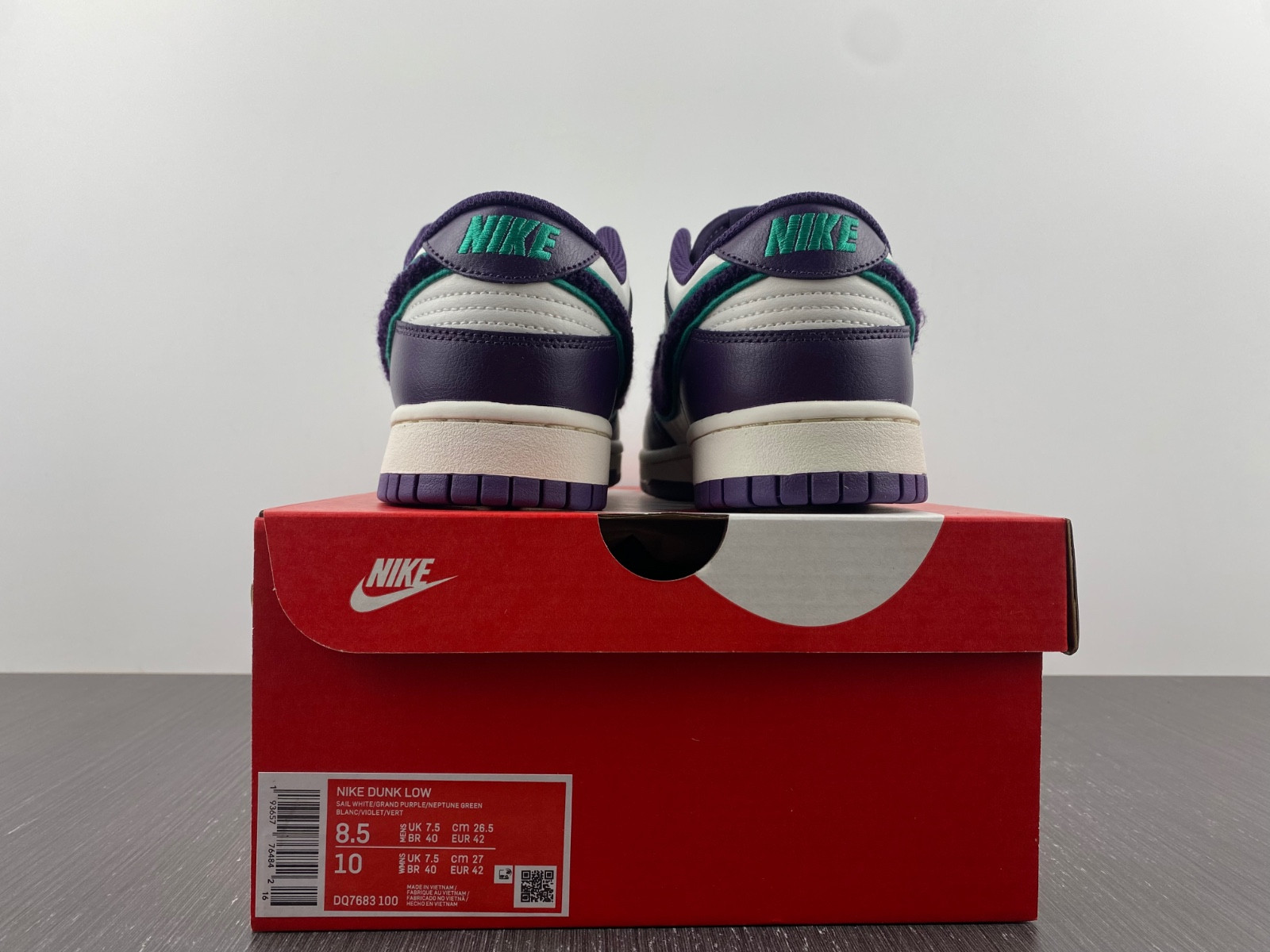 Nike Dunk Low Chenille White Purple DQ7683-100
