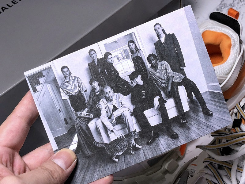 Ba*len*cia*ga track trainer (white orange) 542023 w1gb1 9059