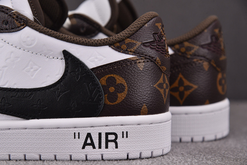 LV x Air Jordan 1 x TS Brown White DL2403-002