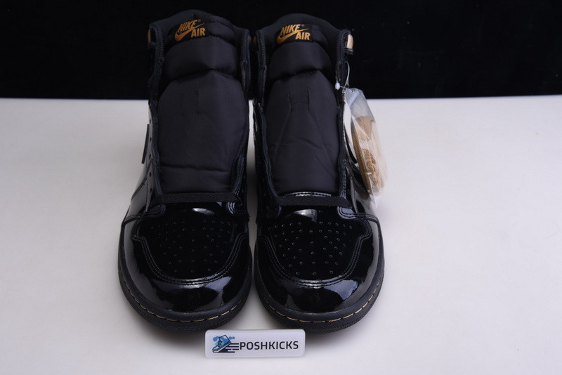 AIR JORDAN 1 HIGH OG PATENT ‘BLACK GOLD’ 555088-032