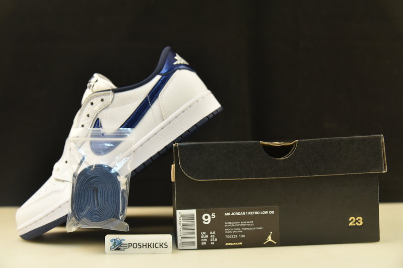 Jordan 1 Retro Low Metallic Blue 705329-106