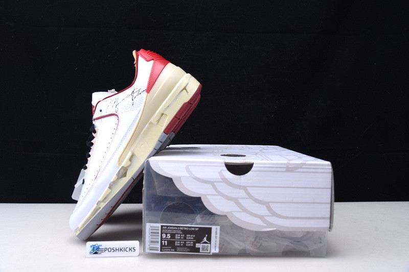 OW x Air Jordan 2 Low Red DJ4375-106