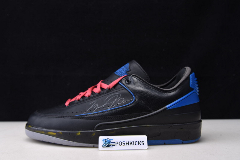 OW x Air Jordan 2 Low “Black Royal” DJ4375-004