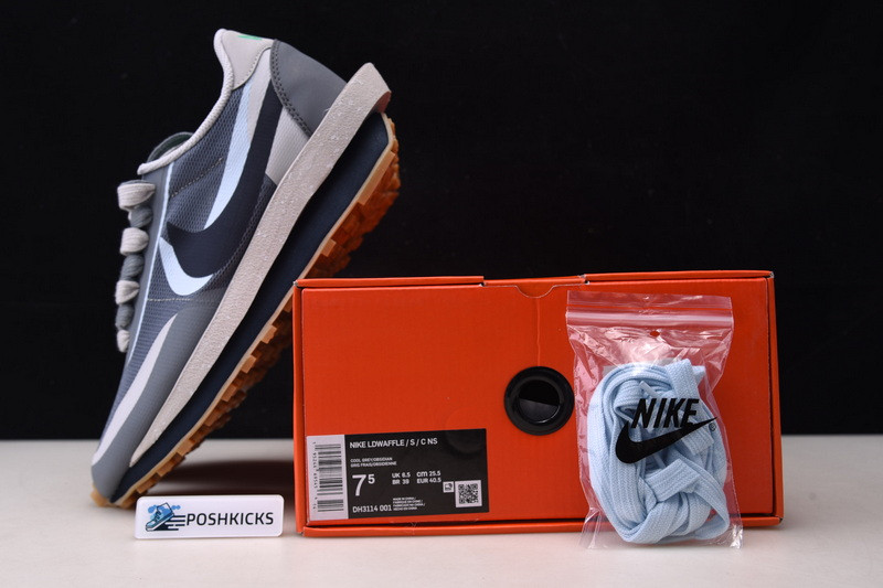 Nike LD Waffle sacai CLOT Kiss of Death 2 Cool Grey DH3114-001