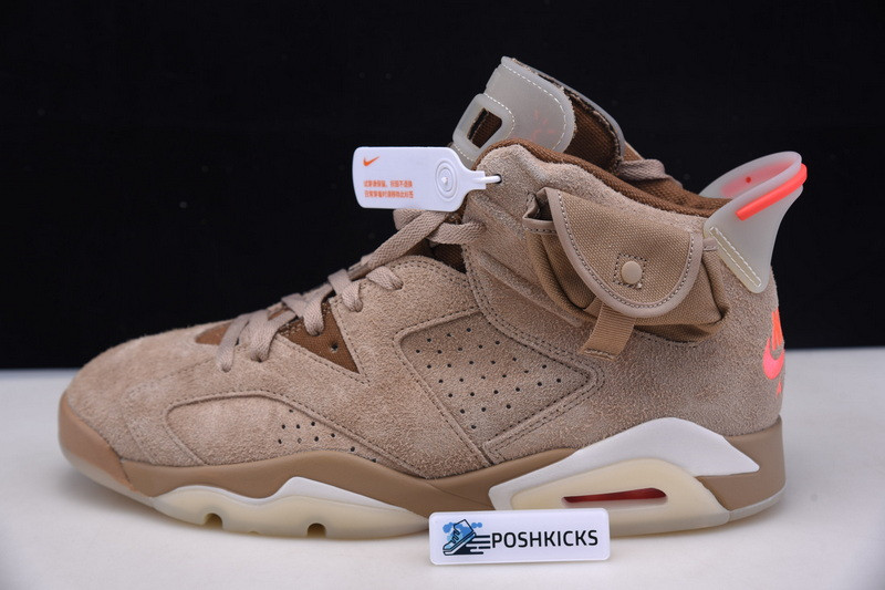 TRAVIS SCOTT X AIR JORDAN 6 “BRITISH KHAKI ” DH0690-200