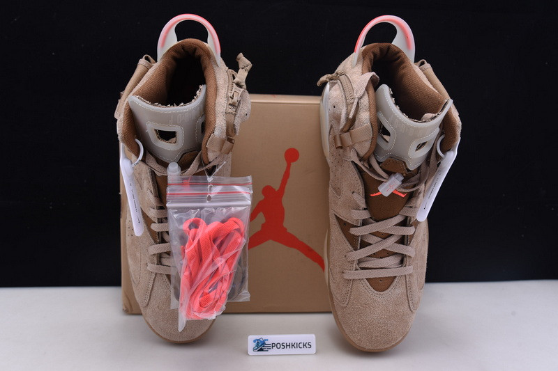 TRAVIS SCOTT X AIR JORDAN 6 “BRITISH KHAKI ” DH0690-200