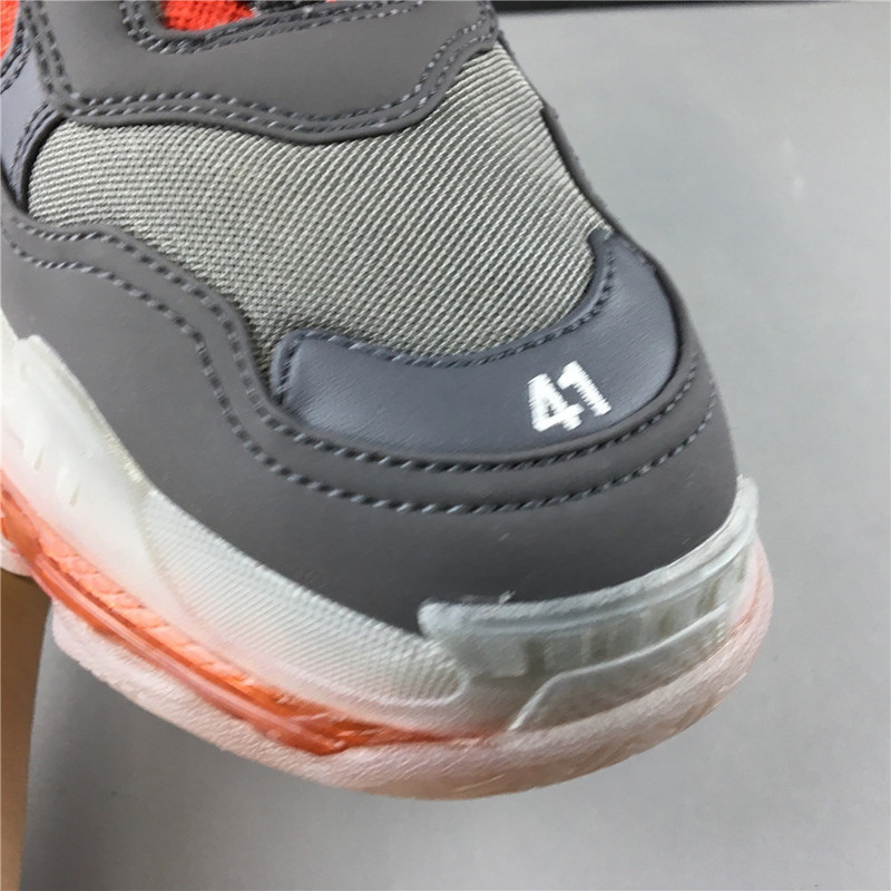 Ba*len*cia*ga triple s trainers clear sole grey red 541624 w0901 2262