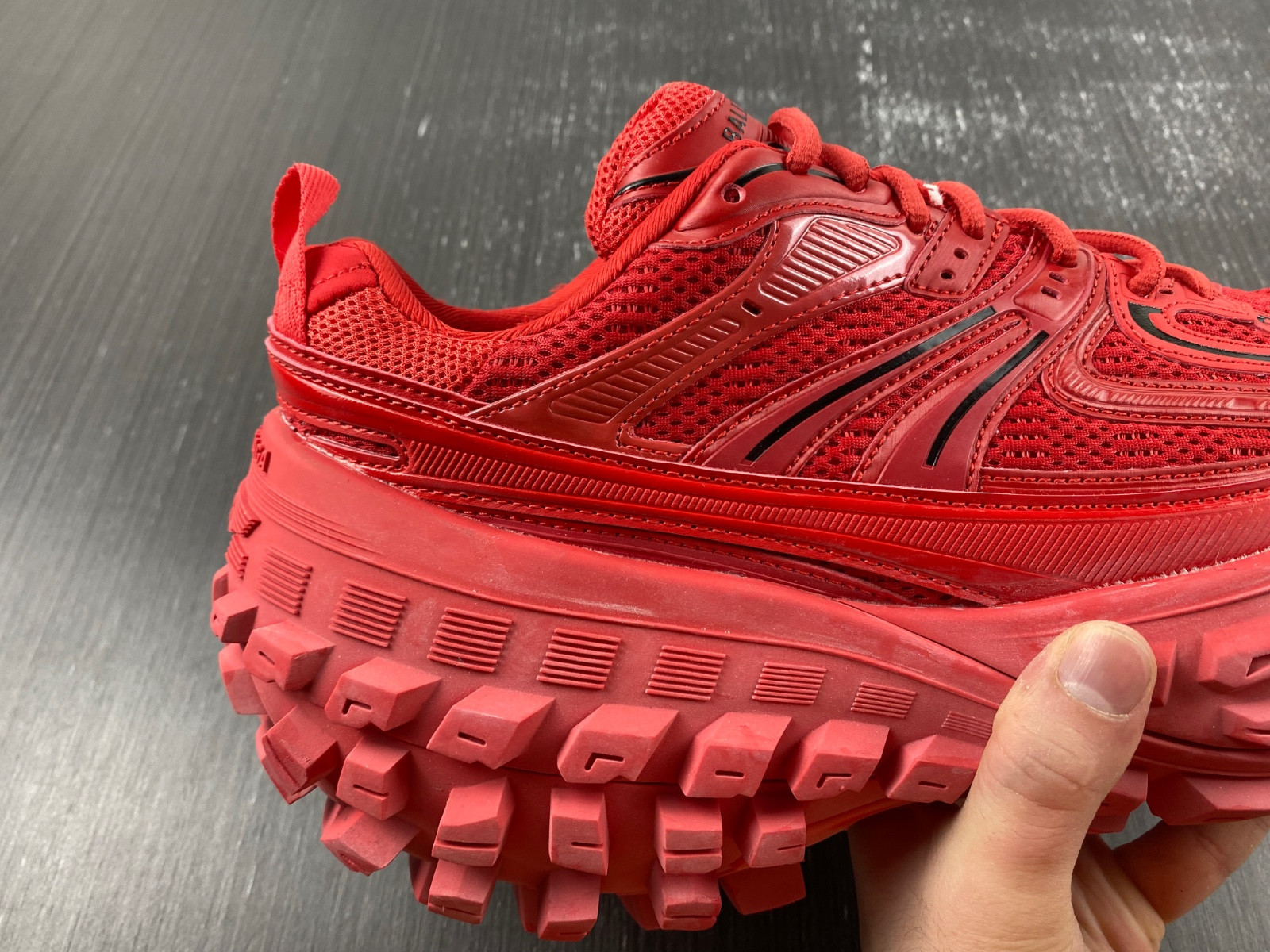 Ba*len*cia*ga bouncer chunky-sole sneakers