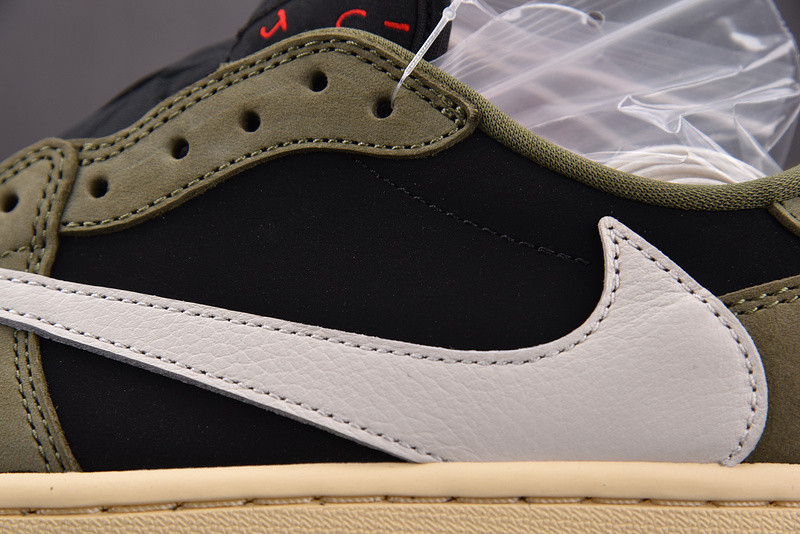 Travis Scott Air Jordan 1 Low OG Black Olive DM7866-002