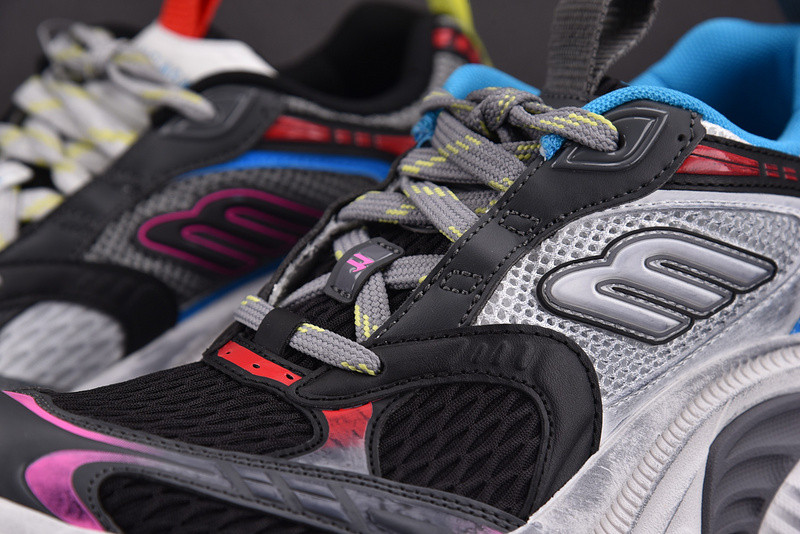 Ba1en*iaga black&red platform sneaker