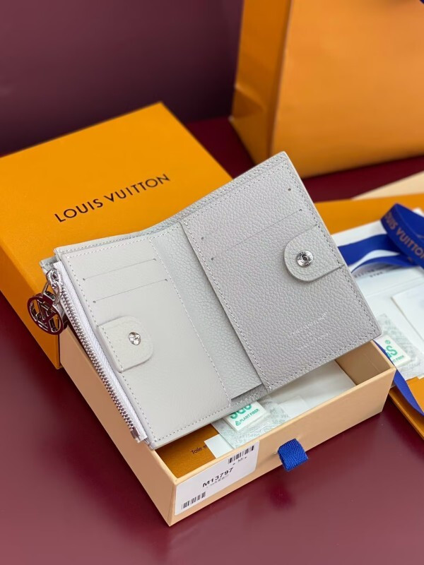 Lisa Wallet Bicolor Monogram Empreinte Leather