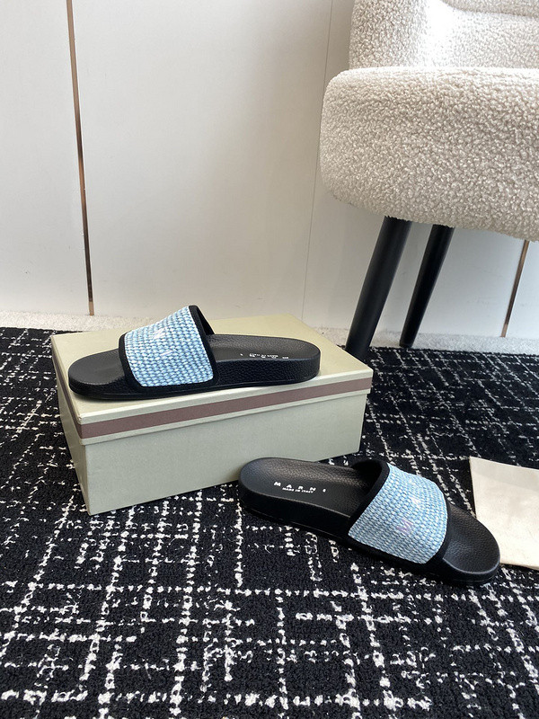 MARNI EMBROIDERED-LOGO SLIDES