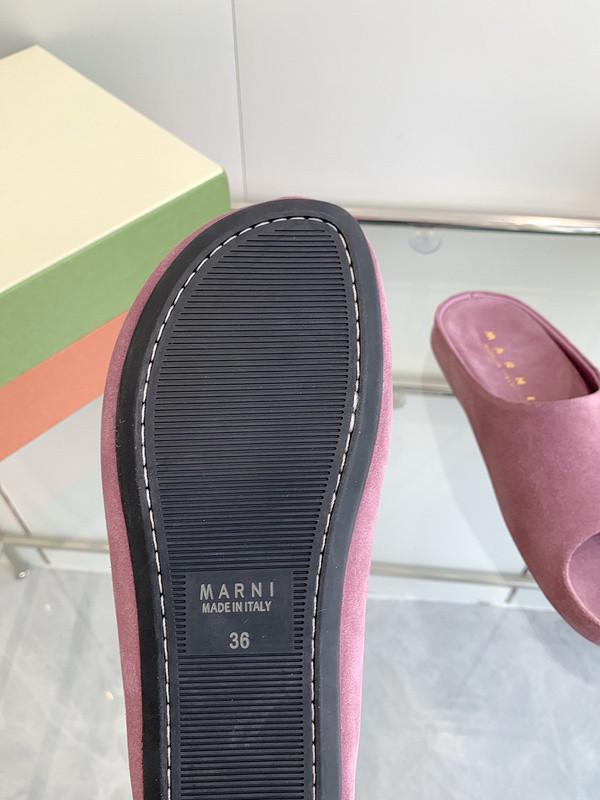 Marni Fusslide Suede Sandals