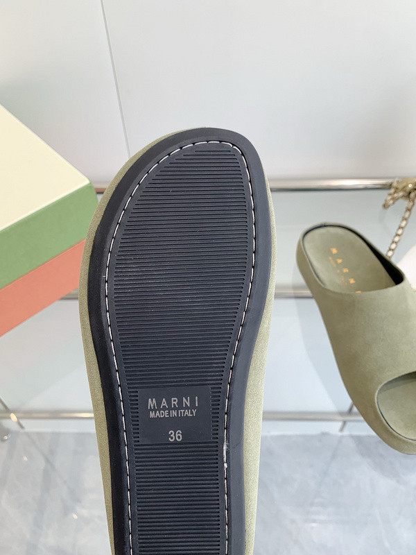 Marni Fusslide Suede Sandals