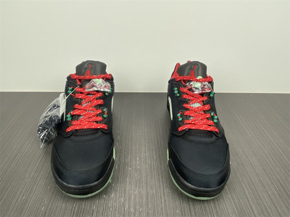 Air Jordan 5 Low Black Green Red DM4640-036