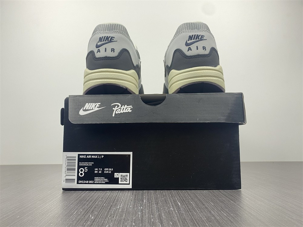 Patta x Nike Air Max 1 Black White Grey DH1348-002