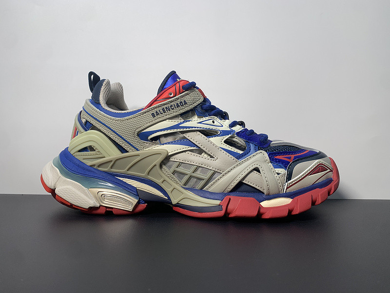 Ba*len*cia*ga track.2 beige blue red 568615 w2gn2 8570