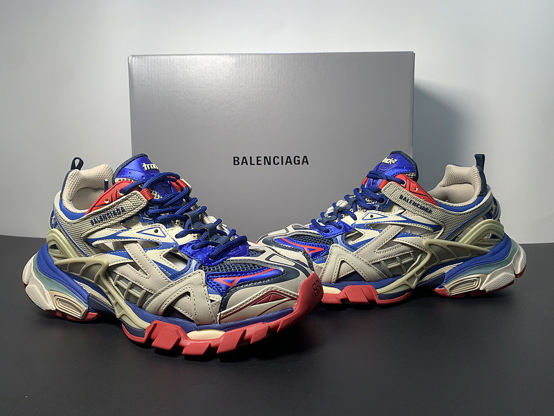 Ba*len*cia*ga track.2 beige blue red 568615 w2gn2 8570