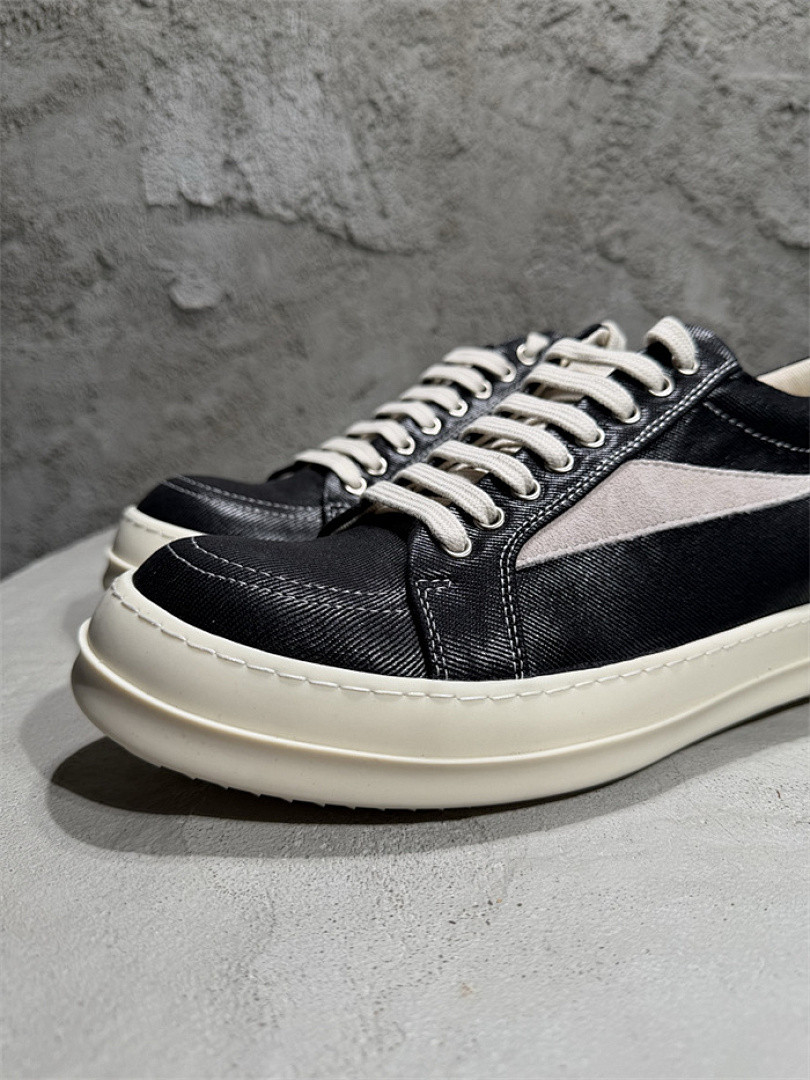 R*ck O*ens Leather Sneakers