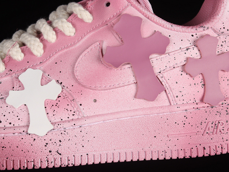 nike ch*0meHe**ts x air force 1 low 07 pink/pink/white dd8959-100