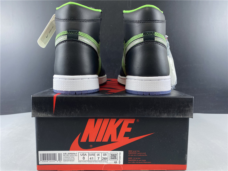 Air Jordan 1 Retro High Zoom Black Green CK6637-002