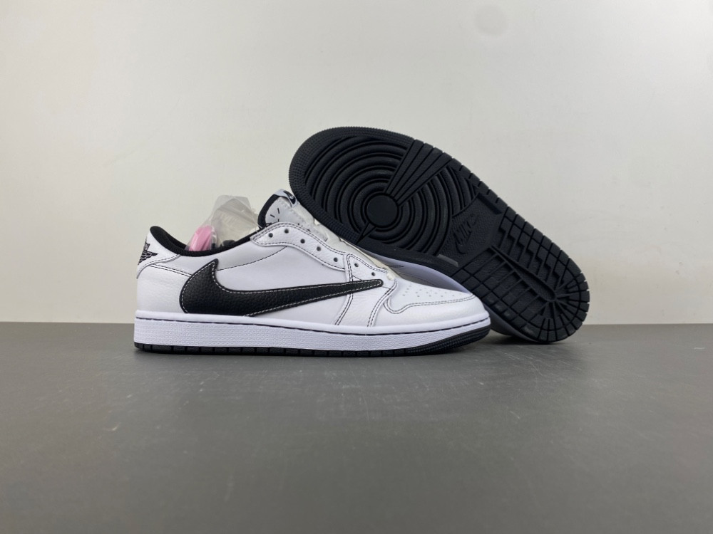 Travis Scott x AJ 1 Low Black White Phantom XZ6868 002